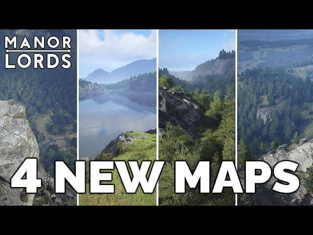 Manor Lords Just Got 4 NEW MAPS!!! | Full Map Showcase
