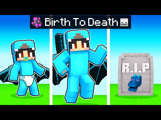 The BIRTH To DEATH of a Dragon In Minecraft!