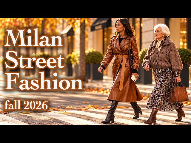 Milan's Most Beautiful Elegance: Best Dressed Women in October 2026 ✨ Chic Luxury Street Style