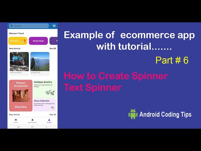 Android Studio Tutorial  | Part 06 | How to Create Spinner  | Text Spinner - Android Studio