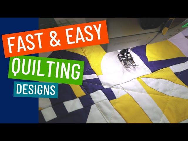 🏅 🥳 10 Fast & Easy Quilting Designs - Finish Your Quilt