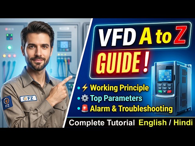 VFD Working Principle, Parameters Setup & Troubleshooting Guide in English | Complete VFD Tutorial