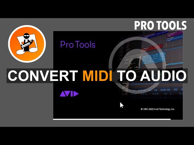 Turn Midi into Audio in Pro Tools
