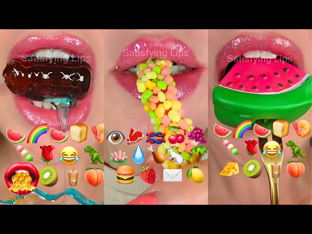 Relax With Over 20 Minutes Of Satisfying ASMR Eating  Emoji Food