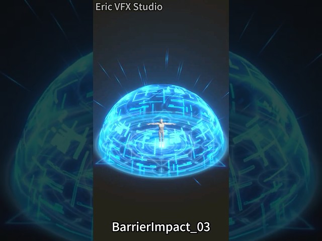Unity Game VFX - Dome Barrier Impact   #gamevfx