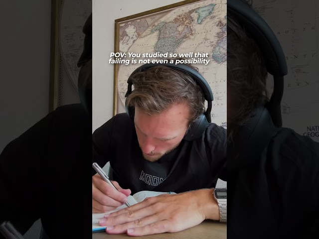 You studied so well that failing is not even a possibility