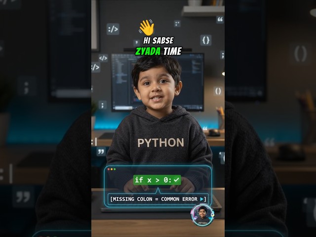 #1 Mistake Every Python Beginner Makes 🐍 (Syntax Errors)