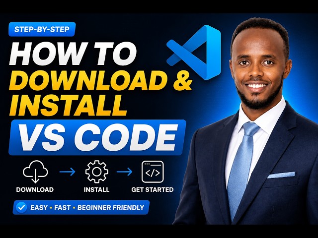 Sida loolasoo dago Vs-Code | How to  download & Install  Vs-Code | Af-soomaali