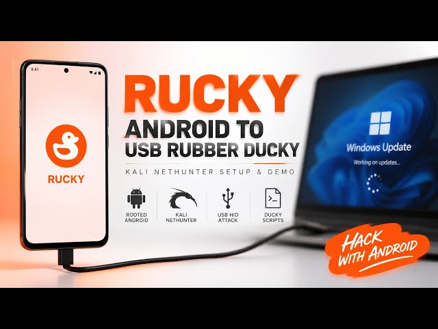 Rucky Android USB Rubber Ducky Tutorial | Kali NetHunter HID Setup & Demo