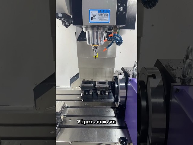 Bộ bàn gá cho trục 4th & Ê-tô tự định tâm #multiaxis #manufacturing #workholding #doga #vise