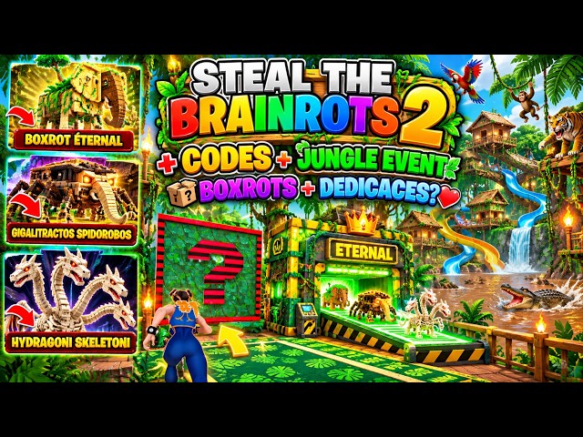 🔴 Steal the Brainrots - Admin Abuse - Jungle Event + Codes ! Feat . @Banana_Secondaire -Eternal !