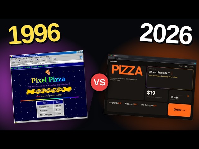 I Coded the Same Website in Every Era of the Internet (1996 → 2026)