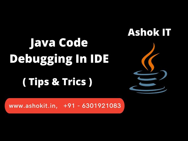 Java Debugging Tutorial For Beginners| Ashok IT