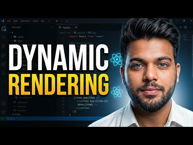 ReactJS Dynamic Rendering & Dynamic List Mini-project 🔥| Beginner to Advance | #reactjs #day11