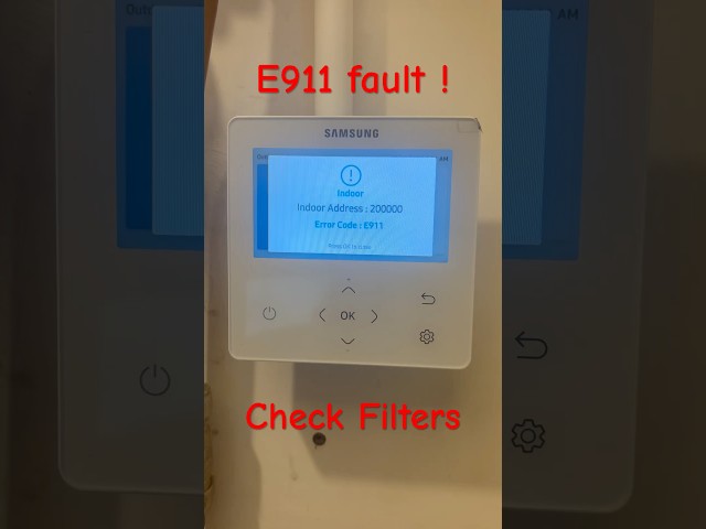 E911 Fault Samsung #heatpumps #gen6 #faultcode