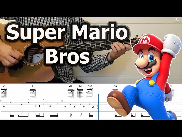 Super Mario Bros - Main Theme | Guitar Tabs Tutorial