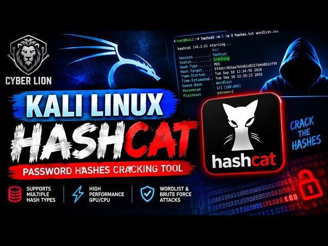 Hashcat Kali Linux Tutorial 🔐 | Dictionary & Mask Attack Explained | Hindi + English