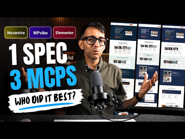 Novamira vs WPVibe vs Elementor MCP - Build a FULL Page - WordPress AI