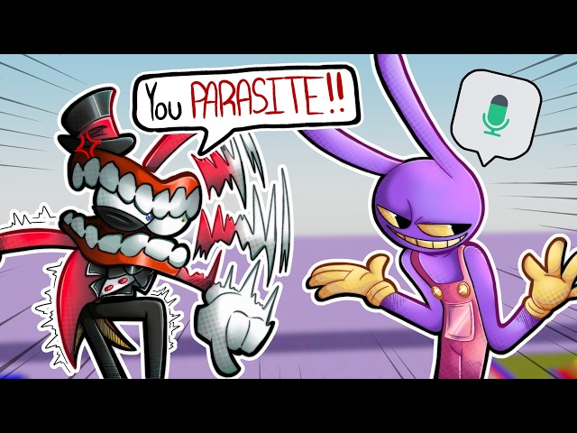 CAINE and JAX TROLL PLAYERS in ROBLOX VOICE CHAT