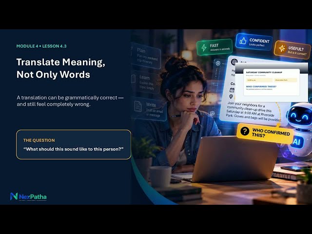 Lesson 4.3: Translate Meaning Not Only Words