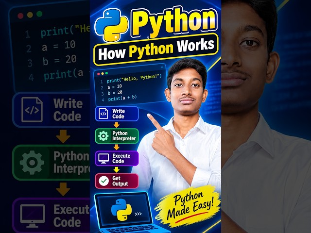 How Python Works? 🐍 | Python Execution Process Explained