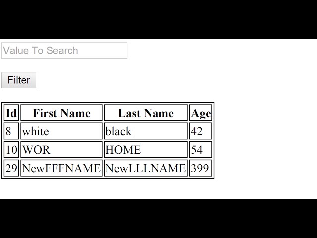 Php : How To Search And Filter Data In Html Table Using Php And MySQL Database [ with source code ]