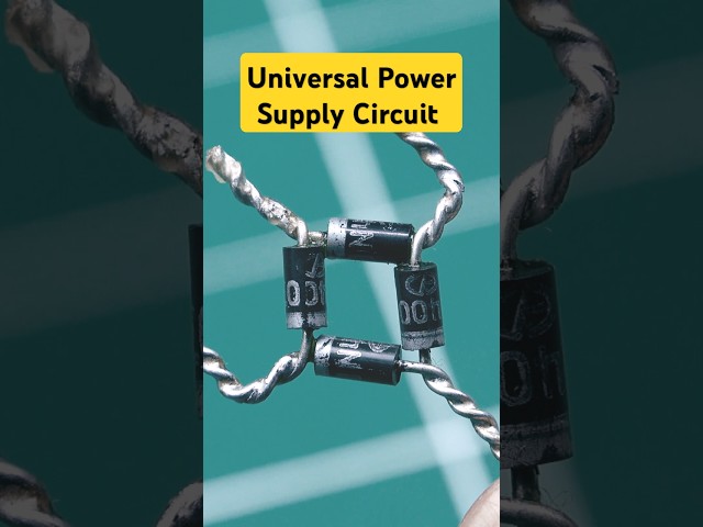 Universal Power Adapter Circuit - 100% Worked  #experiment #12vbatterycharger #diy