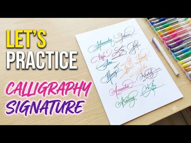 Calligraphy Practice# Lettering ✍️ | Mind-Blowing Signature Idea! 🔥