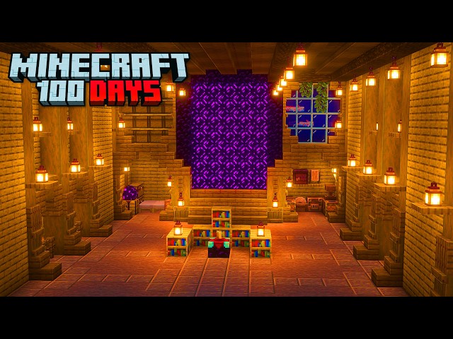 I Spent 100 Days UNDERGROUND in Minecraft Hardcore