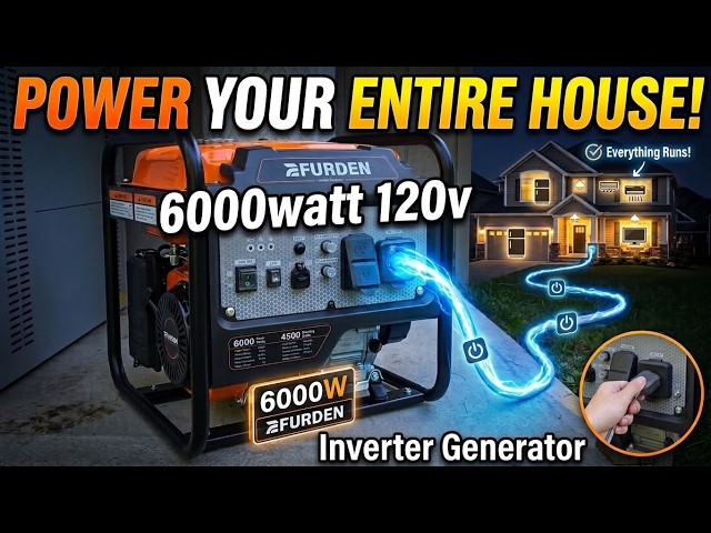 Can a 6000W Cheap Efurden Inverter Generator Run a Whole House?