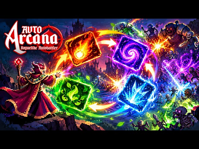 I FUSED Spells Into a BROKEN Combo in this Spellcraft Auto-Battler! - Auto Arcana