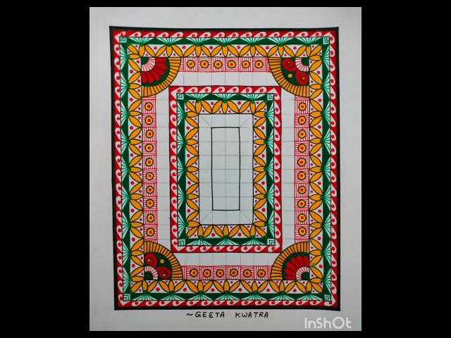 Drawing of RectangularDesign 2(Step by Step)#rectangular#grid#mandala#indian#art@geetakwatra699