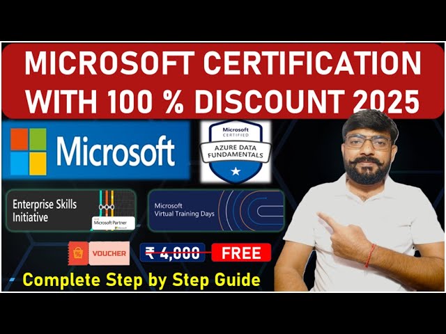 Get Microsoft Azure Certification FREE in 2025 |100% Discounts Voucher | Step by Step Process #azure