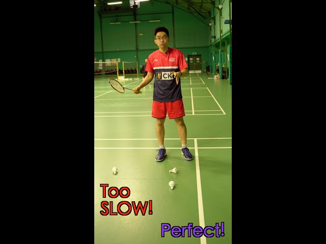Badminton Shuttlecock Speed Test | Get it Right #shorts