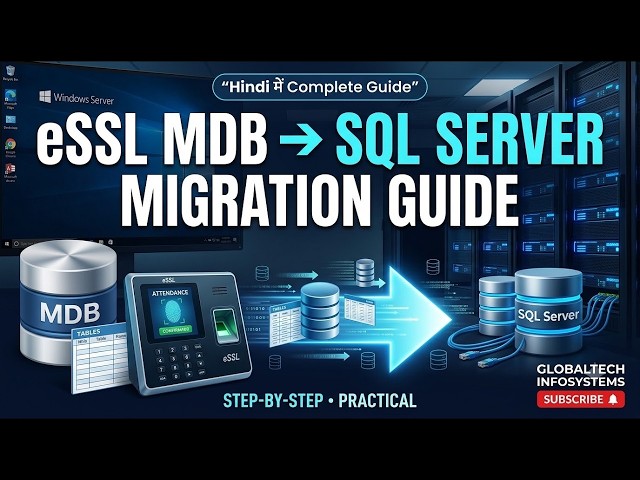 eSSL Attendance MDB to SQL Server Migration | Microsoft Access Database to SQL Server Step-by-Step