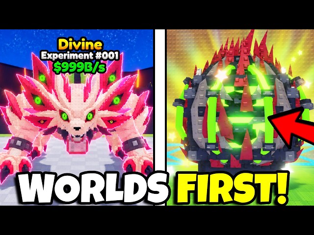 *WORLDS FIRST* Divine $999B/s EXPERIMENT 001 Pet in Steal An Egg... (Roblox)