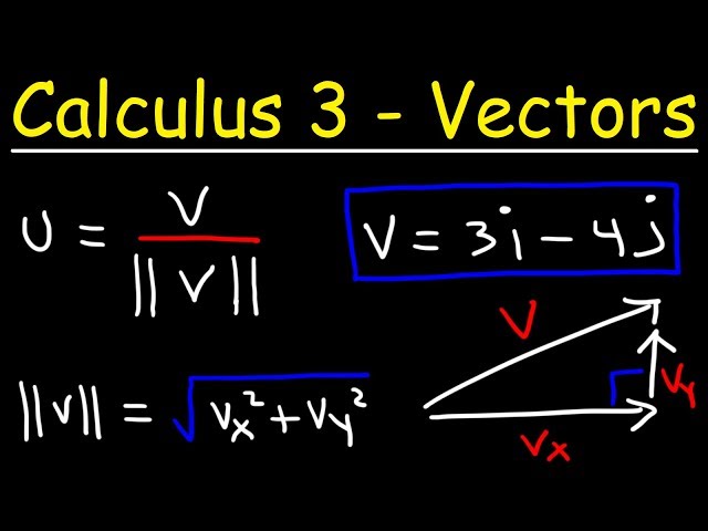 Calculus 3 - Intro To Vectors