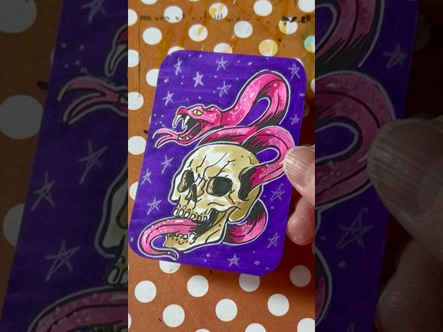drawing 100 spooky art cards π 62