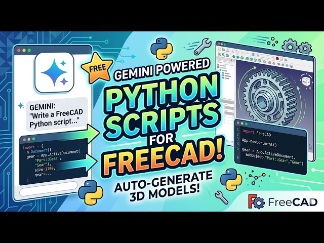 How to use Google Gemini to Create Python Scripts for FreeCAD