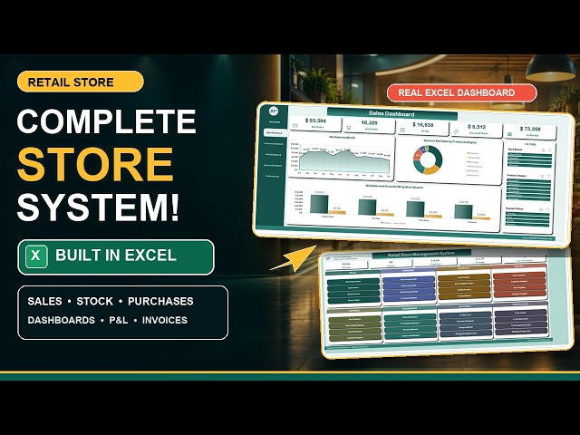Retail Store Management System in Excel VBA | Billing, Stock, Expenses & P&L in One File
