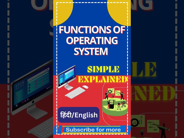 Functions of Operating System 🌐 #ytshorts #shorts