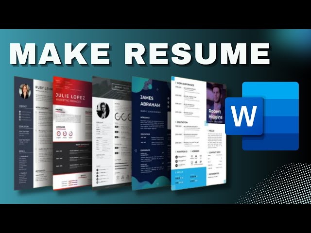 How To Make Resume In MS Word