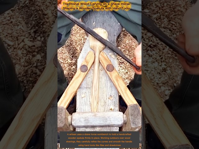 : How to Use a Shave Horse for Woodworking | Hand Tool Wood Carving