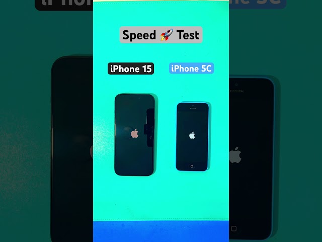 iPhone 15 vs iPhone 5C Speed Test #shorts #viral #iphone #new #old