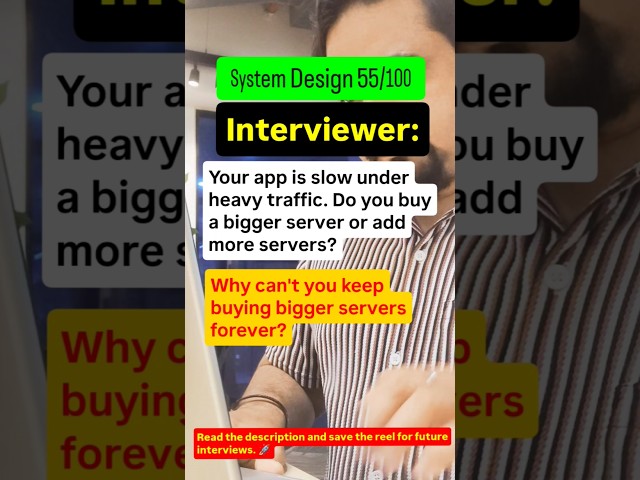 System Design 55/100 How to handle server in heavy traffic