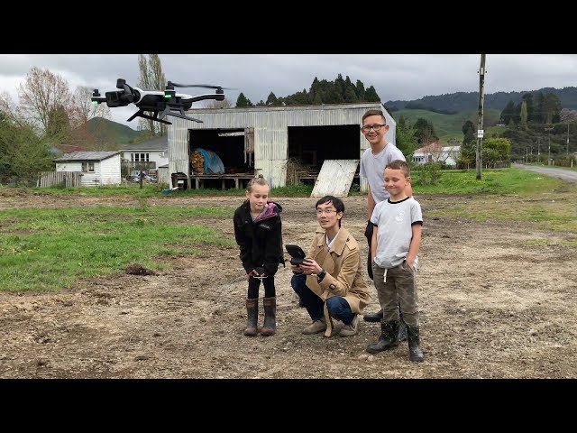 Flying the GoPro 6 on Karma in the "ghost town" Ohura, New Zealand