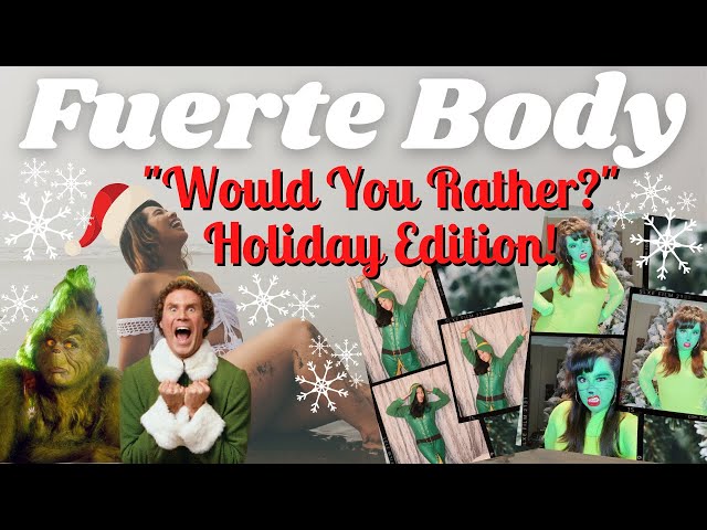 VLOGMAS! HOLIDAY WOULD YOU RATHER! (Grinch and Buddy the Elf Cosplay)