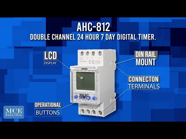 Product overview AHC-810, double channel 24/7 Digital Timer