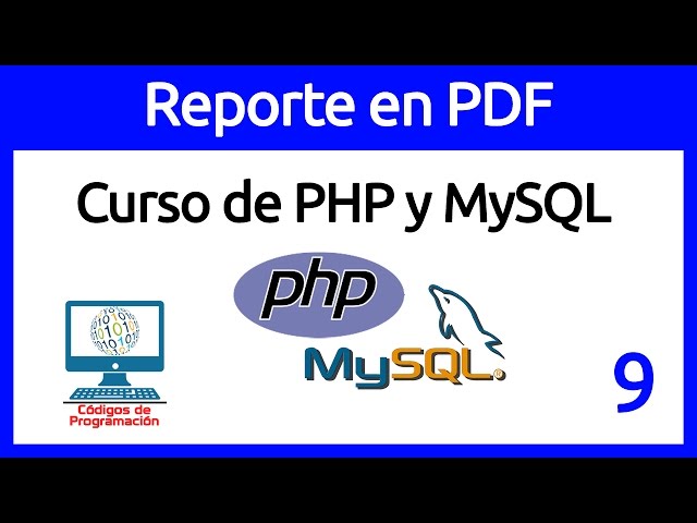 9. Create PDF report with PHP and MySQL