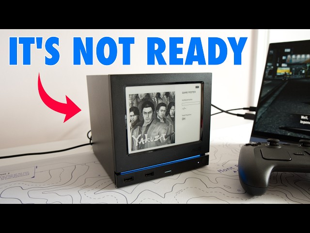 The Steam Machine's First E-Ink Faceplate is Kind of a Mess...